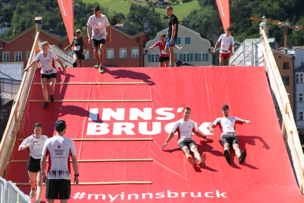 Adrenalinberg Hindernis beim Innsbruckathlon