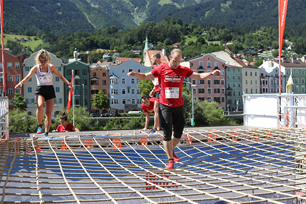 Adrenalinberg Hindernis beim Innsbruckathlon