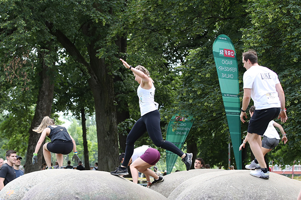 Murnockerl Hindernis beim Grazathlon beat the city